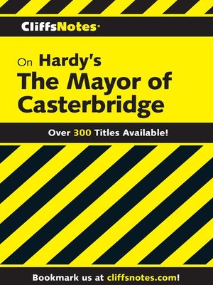 cover image of CliffsNotes on Hardy's the Mayor of Casterbridge